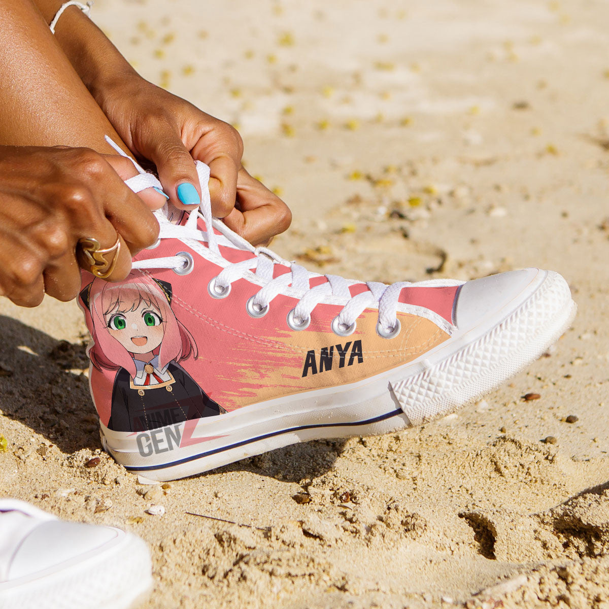 Spy X Family Anya High Top Shoes Custom Anime Sneakers