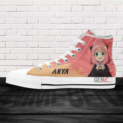 Spy X Family Anya High Top Shoes Custom Anime Sneakers