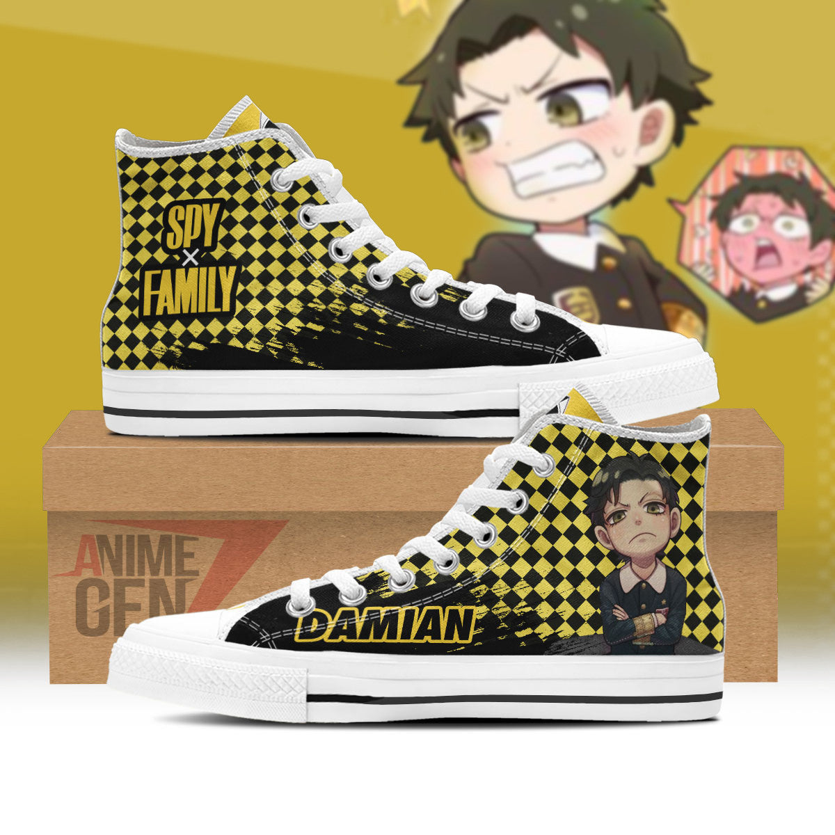 Spy X Family Damian Desmond High Top Shoes Custom Anime Shoes