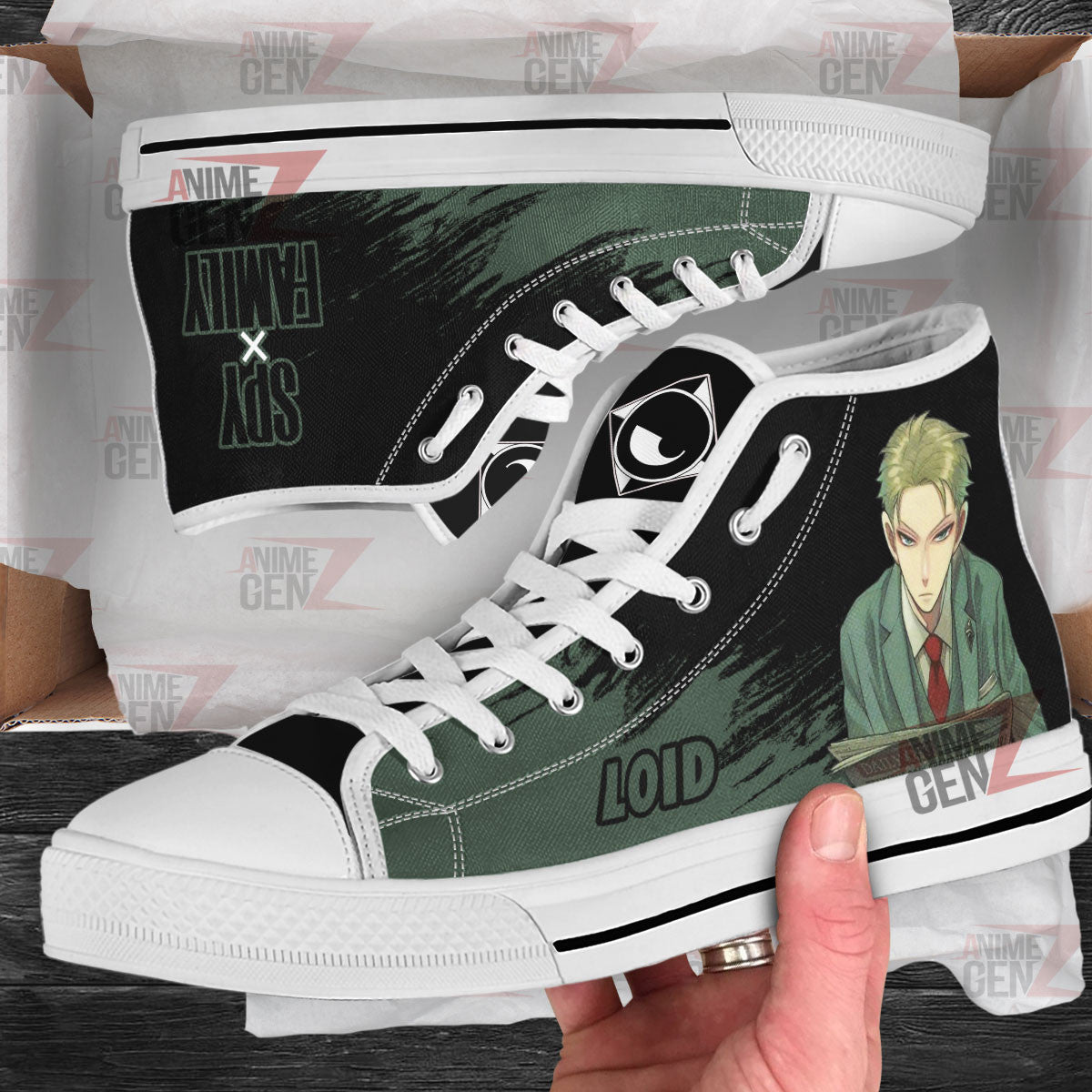 Spy X Family Loid Forger High Top Shoes Custom Anime Shoes