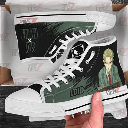 Spy X Family Loid Forger High Top Shoes Custom Anime Shoes