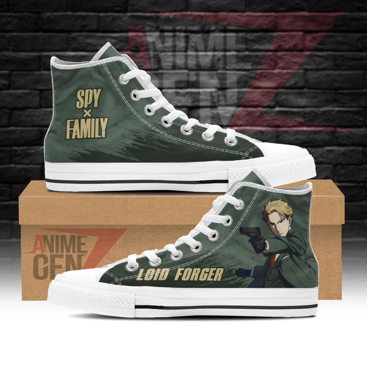 Spy X Family Loid Forger High Top Shoes Custom Anime Sneakers
