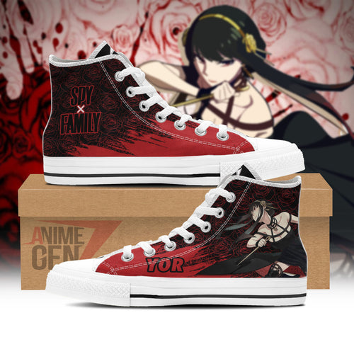 Spy X Family Yor Forger High Top Shoes Custom Anime Shoes