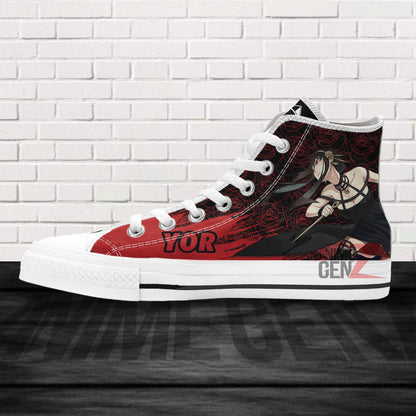 Spy X Family Yor Forger High Top Shoes Custom Anime Shoes
