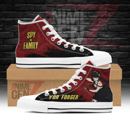 Spy X Family Yor Forger High Top Shoes Custom Anime Sneakers