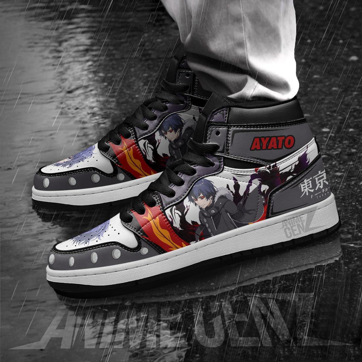 Tokyo Ghoul Ayato Kirishima JD Sneakers Custom Anime Shoes