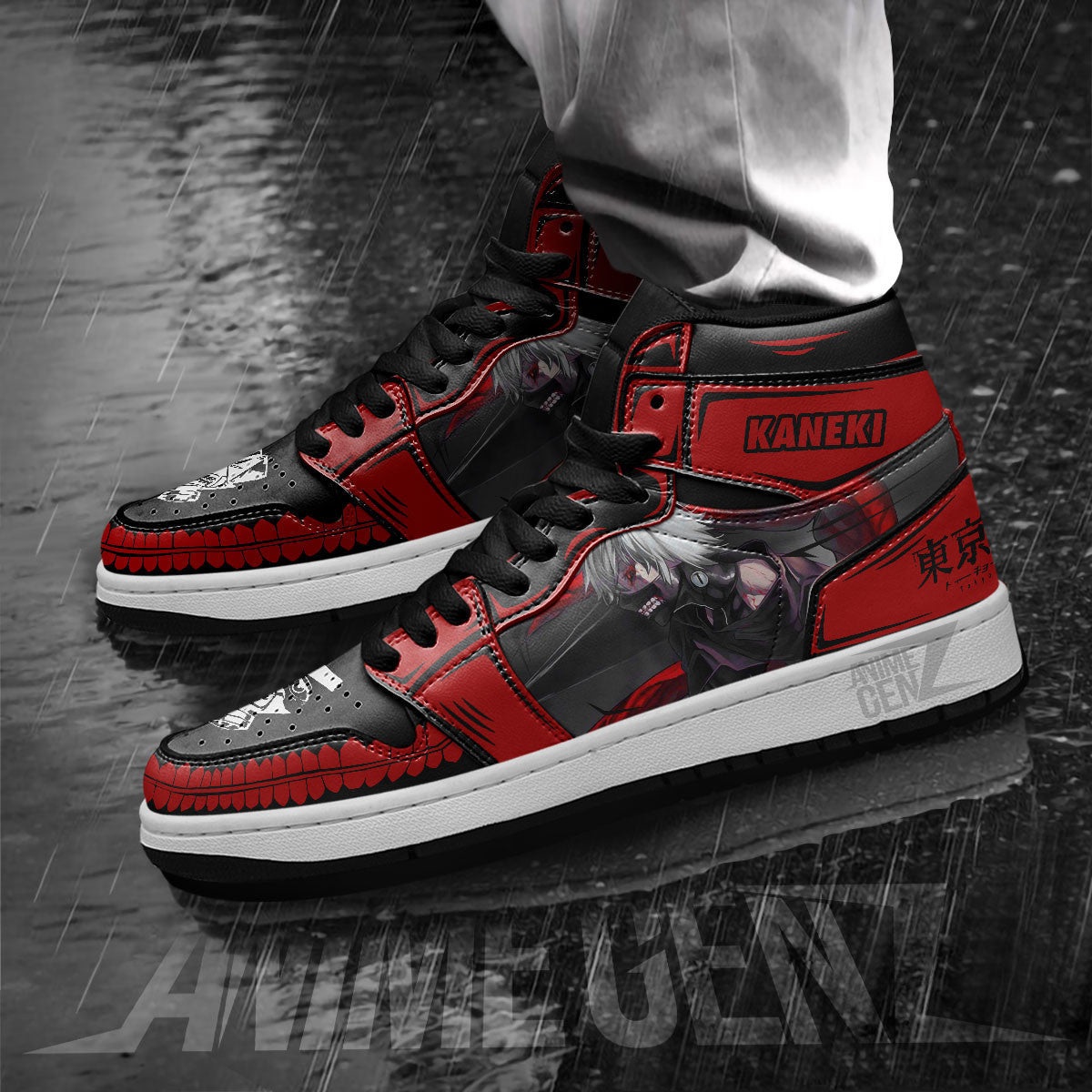 Tokyo Ghoul Ken Kaneki JD Sneakers Custom Anime Shoes