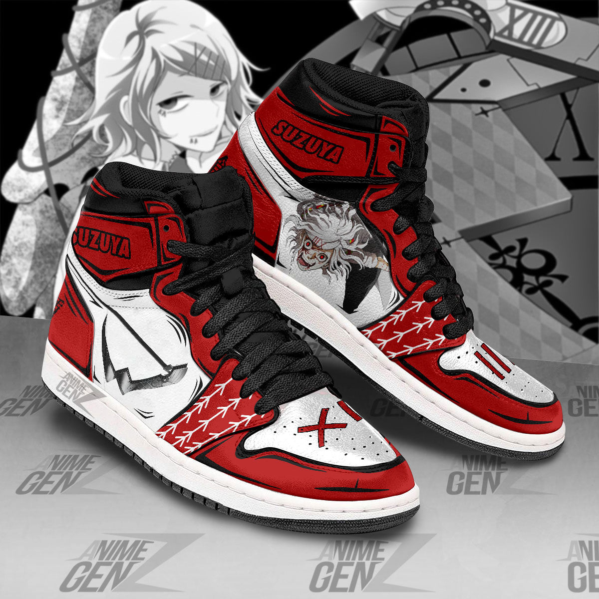 Tokyo Ghoul Suzuya Juuzou JD Sneakers Custom Anime Shoes
