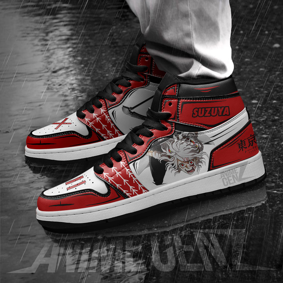 Tokyo Ghoul Suzuya Juuzou JD Sneakers Custom Anime Shoes
