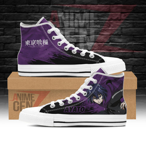 Tokyo Ghoul Ayato Kirishima High Top Shoes Custom Anime Shoes