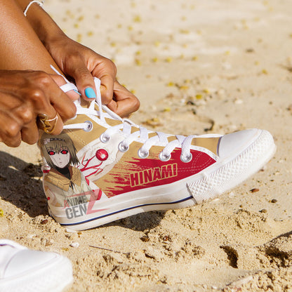 Tokyo Ghoul Hinami Fueguchi High Top Shoes Custom Anime Shoes