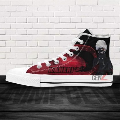Tokyo Ghoul Ken Kaneki High Top Shoes Custom Anime Shoes