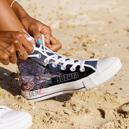 Tokyo Ghoul Suzuya Juuzou High Top Shoes Custom Anime Shoes