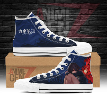 Tokyo Ghoul Touka Kirishima High Top Shoes Custom Anime Shoes