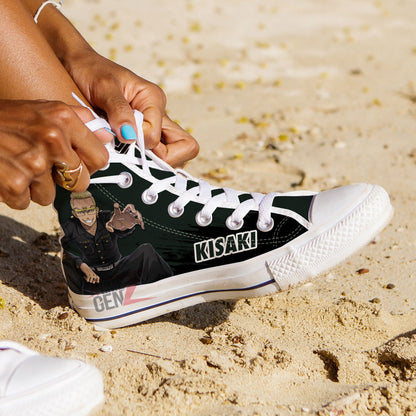 Tokyo Revengers Tetta Kisaki High Top Shoes Custom Anime Shoes