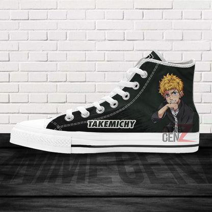 Tokyo Revengers Takemichy High Top Shoes Custom Anime Shoes
