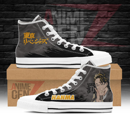 Tokyo Revengers Shuji Hanma High Top Shoes Custom Anime Shoes