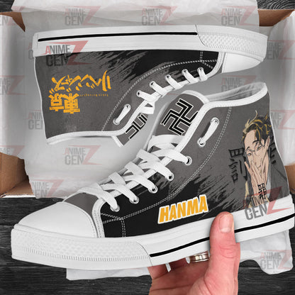 Tokyo Revengers Shuji Hanma High Top Shoes Custom Anime Shoes