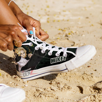 Tokyo Revengers Mikey High Top Shoes Custom Anime Shoes