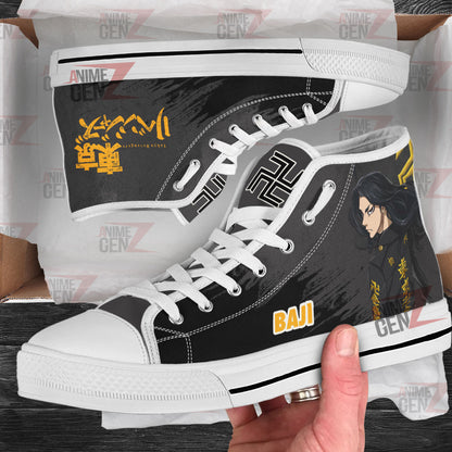Tokyo Revengers Keisuke Baji High Top Shoes Custom Anime Shoes