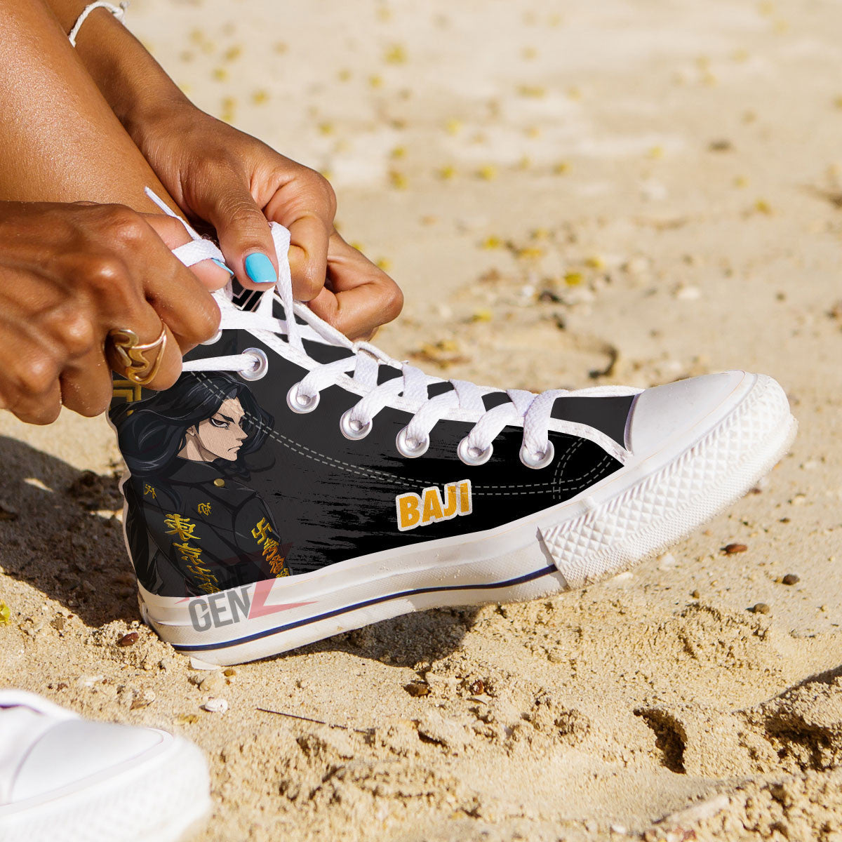 Tokyo Revengers Keisuke Baji High Top Shoes Custom Anime Shoes