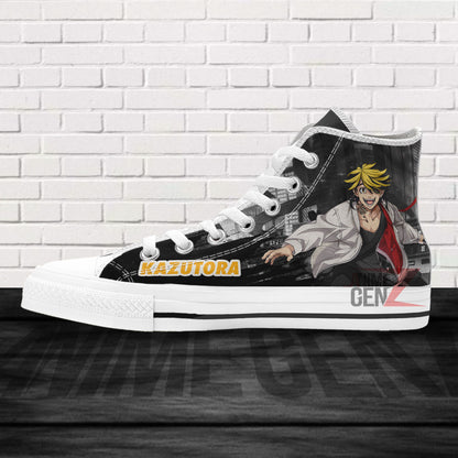 Tokyo Revengers Kazutora Hanemiya High Top Shoes Custom Anime Shoes