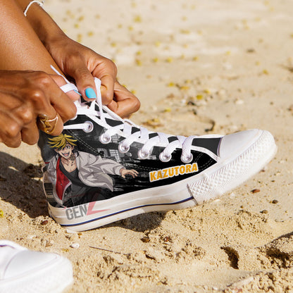 Tokyo Revengers Kazutora Hanemiya High Top Shoes Custom Anime Shoes