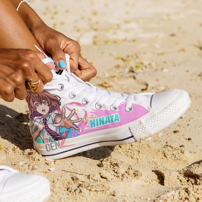 Tokyo Revengers Hinata Tachibana High Top Shoes Custom Anime Shoes