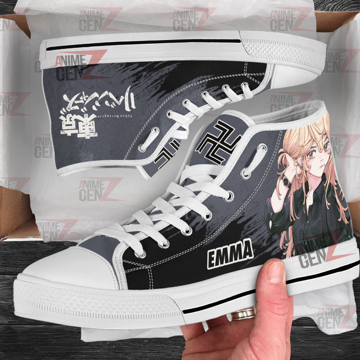 Tokyo Revengers Emma Sano High Top Shoes Custom Anime Shoes