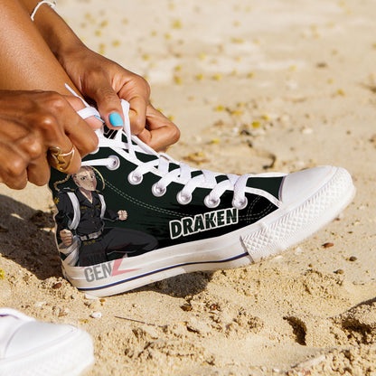 Tokyo Revengers Draken High Top Shoes Custom Anime Shoes