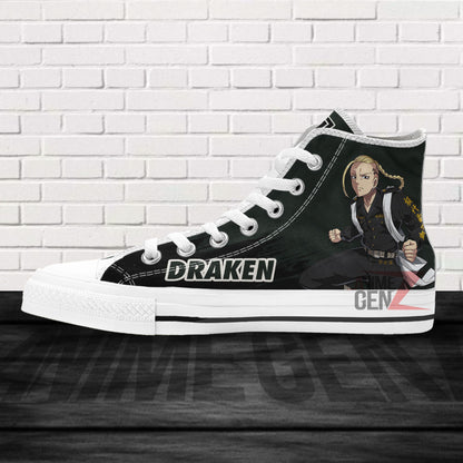 Tokyo Revengers Draken High Top Shoes Custom Anime Shoes