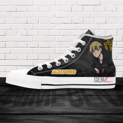 Tokyo Revengers Chifuyu Matsuno High Top Shoes Custom Anime Shoes