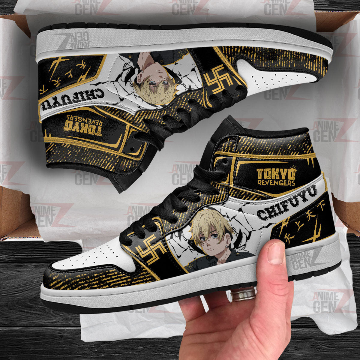 Tokyo Revengers Chifuyu Matsuno JD Sneakers Custom Anime Shoes