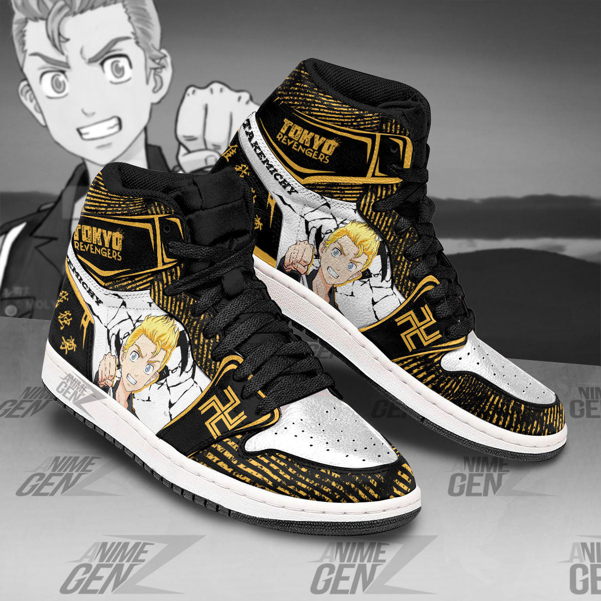 Tokyo Revengers Takemichy JD Sneakers Custom Anime Shoes