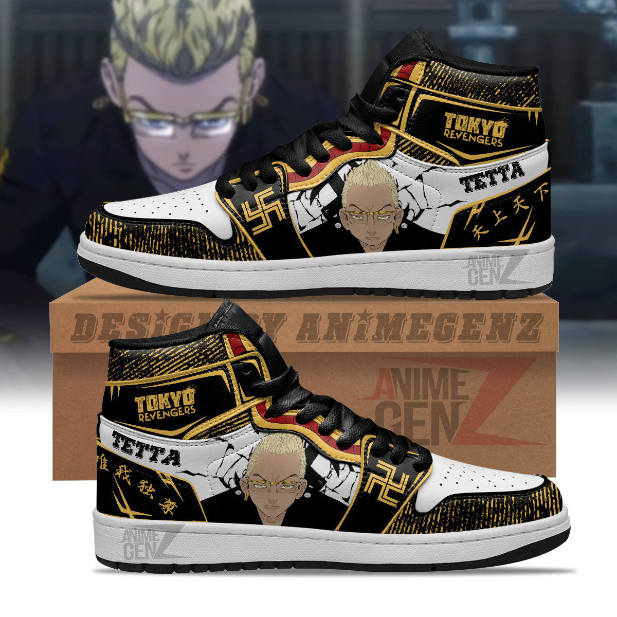 Tokyo Revengers Tetta Kisaki JD Sneakers Custom Anime Shoes