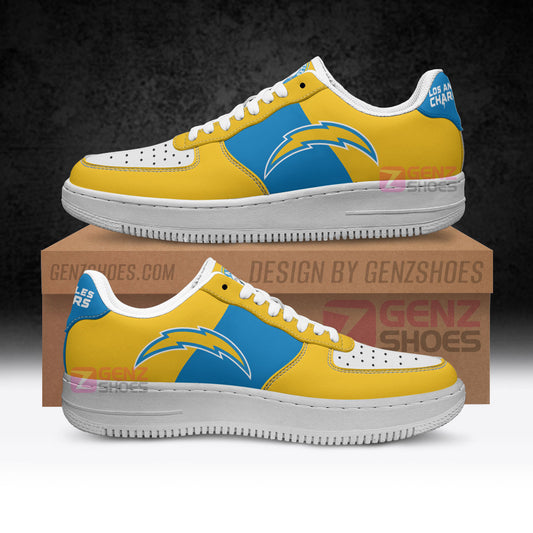 Los Angeles Chargers Air Sneakers NFL Custom Sports Shoes