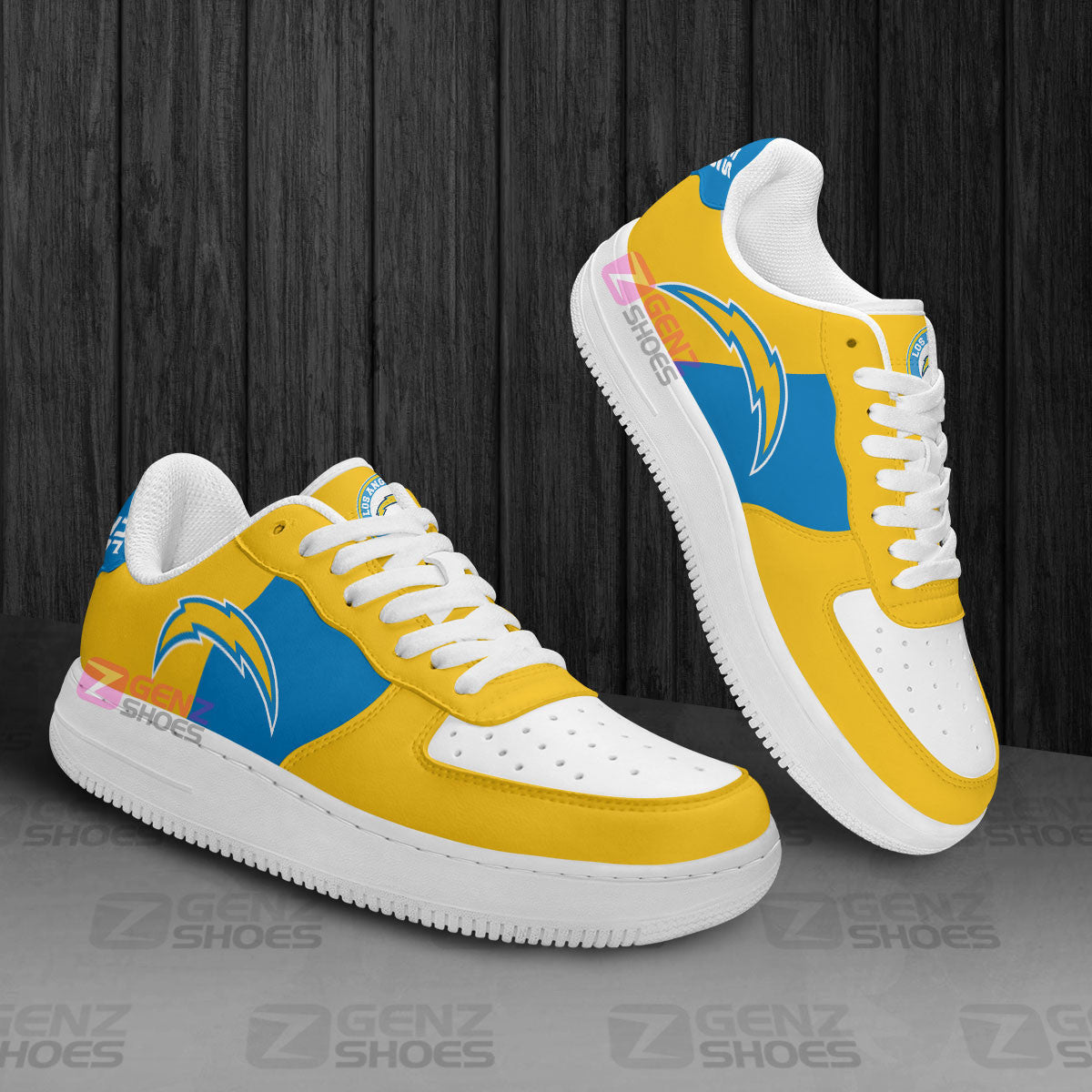 Los Angeles Chargers Air Sneakers NFL Custom Sports Shoes