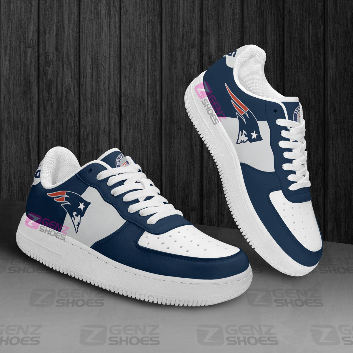 New England Patriots Air Sneakers NFL Custom Sports Shoes
