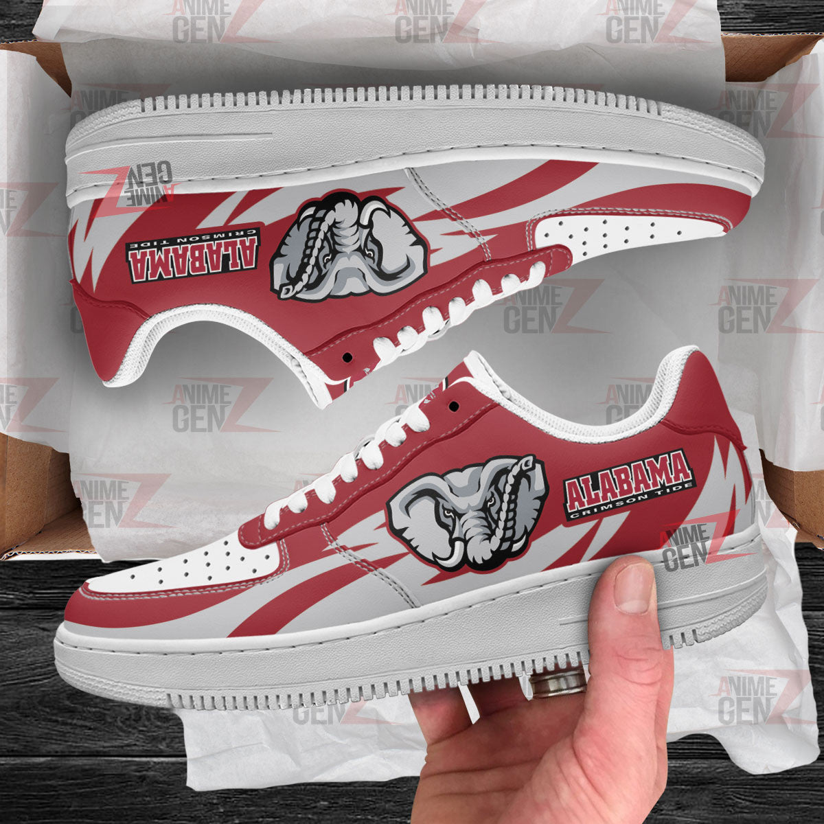 Alabama Crimson Tide Air Sneakers NFL Custom Sports Shoes