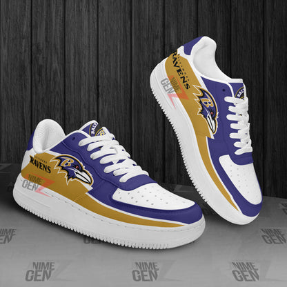 Baltimore Ravens Air Sneakers NFL Custom Sports Shoes