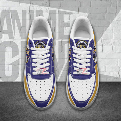 Baltimore Ravens Air Sneakers NFL Custom Sports Shoes
