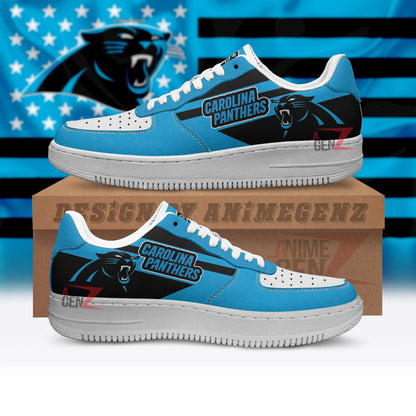 Carolina Panthers Air Sneakers NFL Custom Sports Shoes