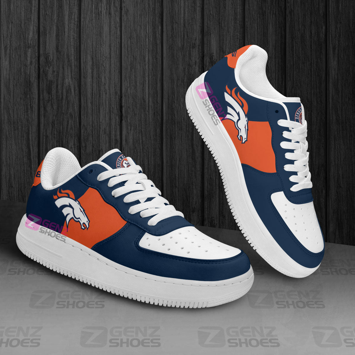 Denver Broncos Air Sneakers NFL Custom Sports Shoes