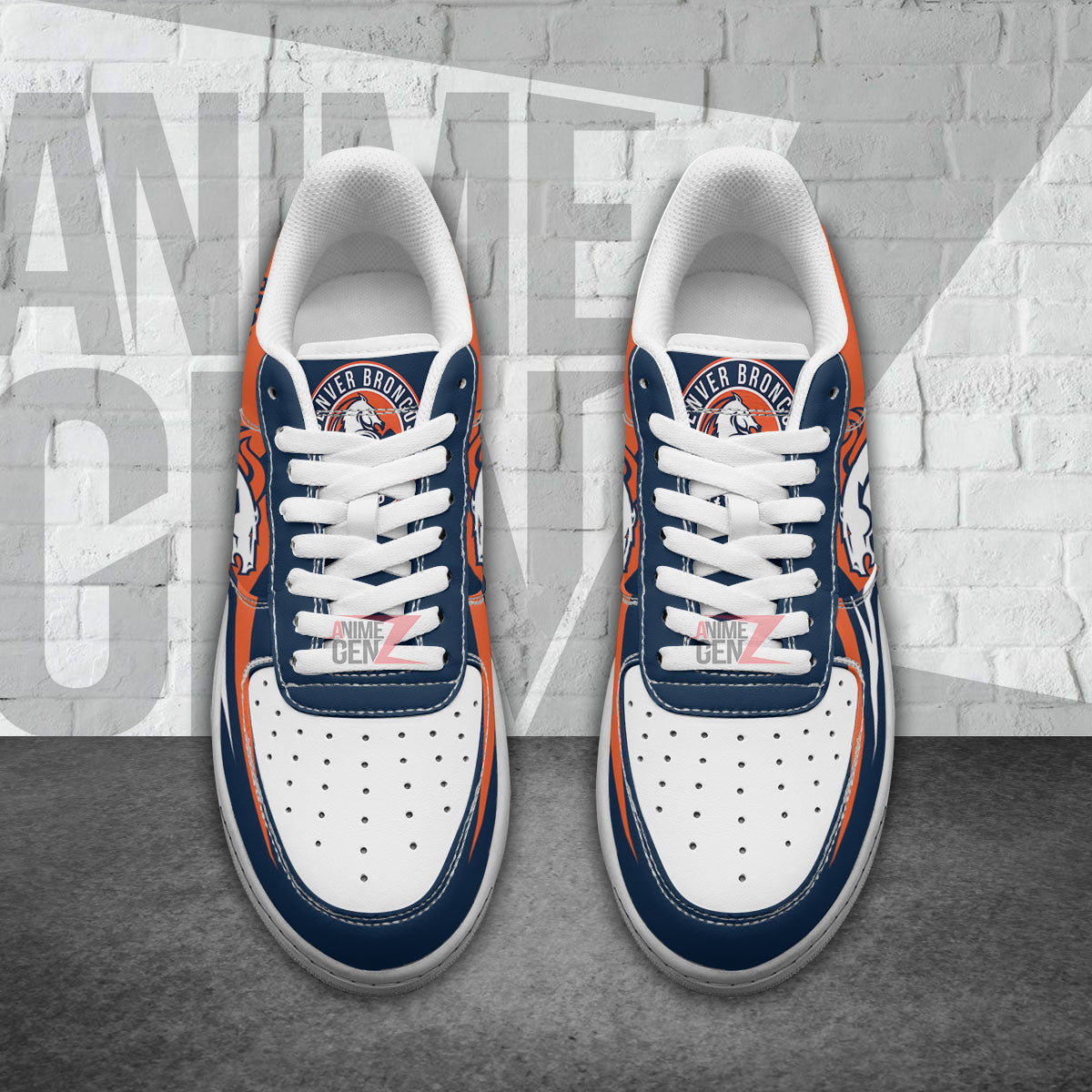 Denver Broncos Air Sneakers NFL Custom Sports Shoes