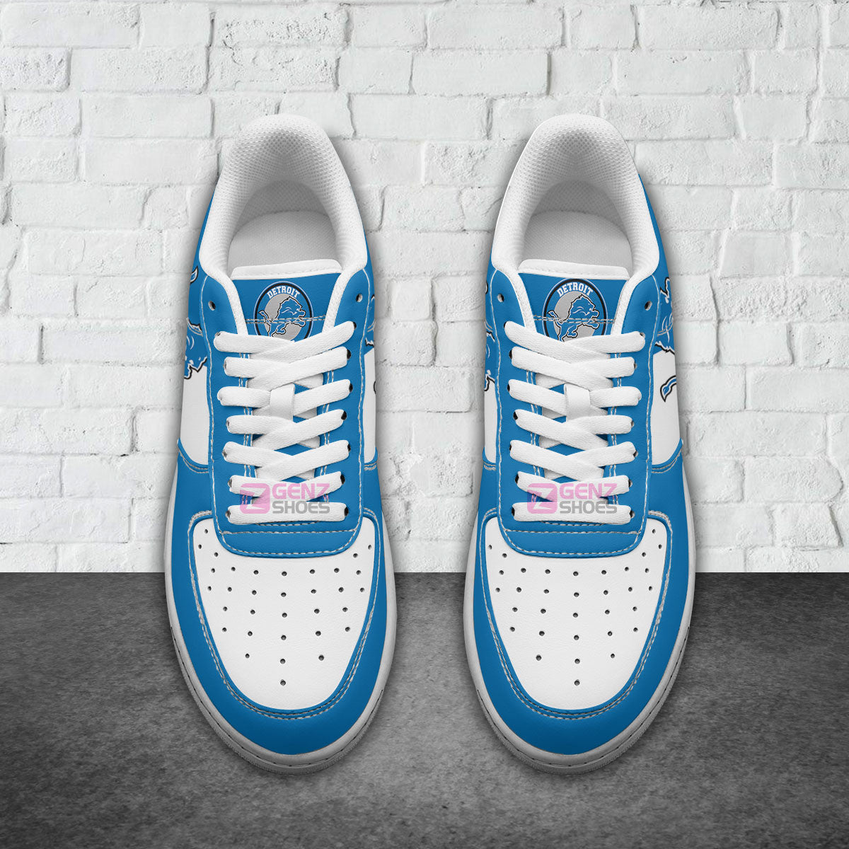 Detroit Lions Air Sneakers NFL Custom Sports Shoes