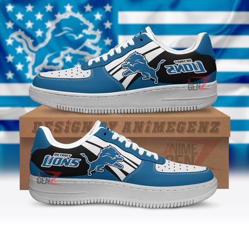 Detroit Lions Air Sneakers NFL Custom Sports Shoes