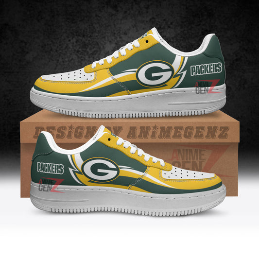 Green Bay Packers Air Sneakers NFL Custom Sports Shoes