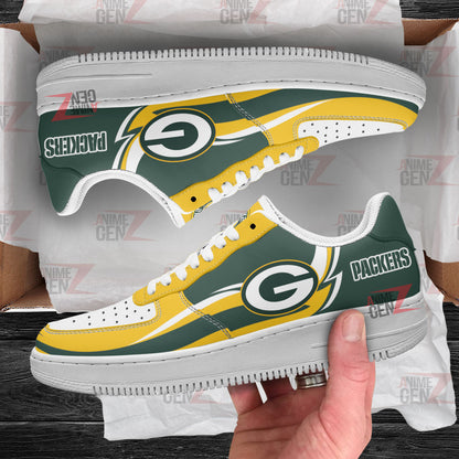 Green Bay Packers Air Sneakers NFL Custom Sports Shoes