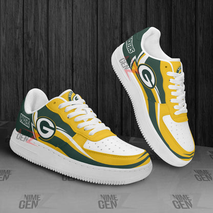 Green Bay Packers Air Sneakers NFL Custom Sports Shoes