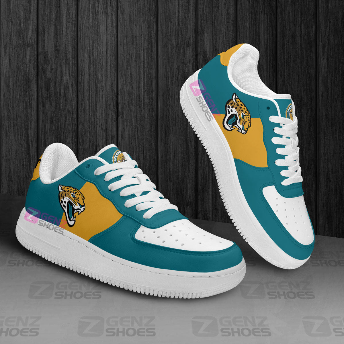 Jacksonville Jaguars Air Sneakers NFL Custom Sports Shoes
